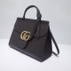 GG Marmont small top handle bag Leather 421890 Coffee High