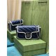 GG MARMONT MATELASSÉ SUPER MINI BAG 476433 Blue/White High