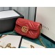 GG MARMONT MATELASSÉ SUPER MINI BAG 476433 Red High