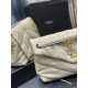 LOULOU PUFFER SMALL BAG IN QUILTED LAMBSKIN Gold-Tone Beige High