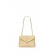 LOULOU SMALL IN MATELASSÉ “Y” LEATHER Gold-Tone Beige High