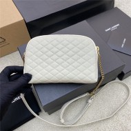 GABY ZIPPED POUCH IN QUILTED LAMBSKIN BLANC VINTAGE High