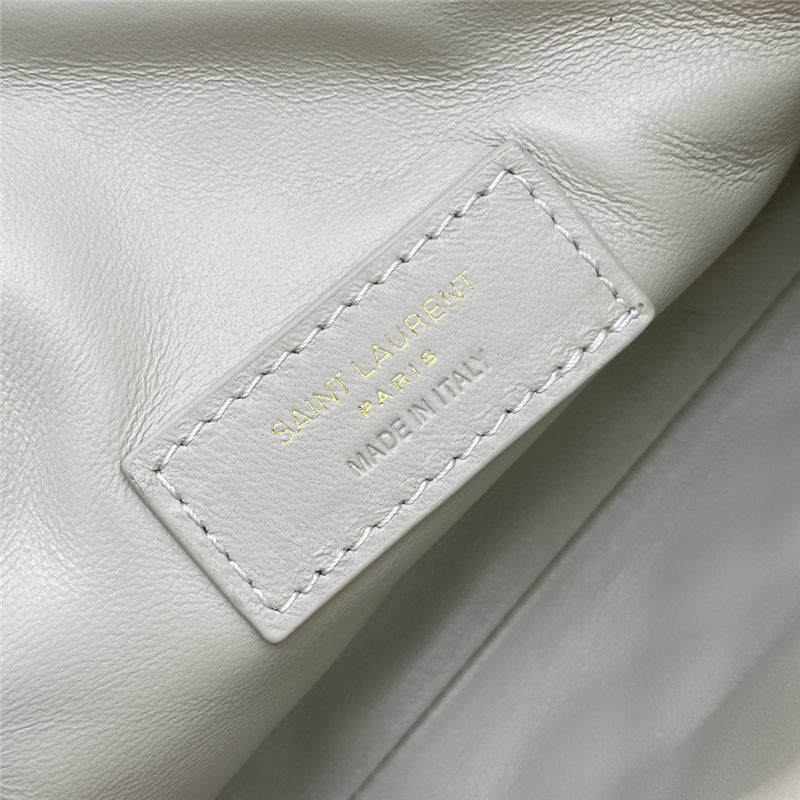 GABY ZIPPED POUCH IN QUILTED LAMBSKIN BLANC VINTAGE High