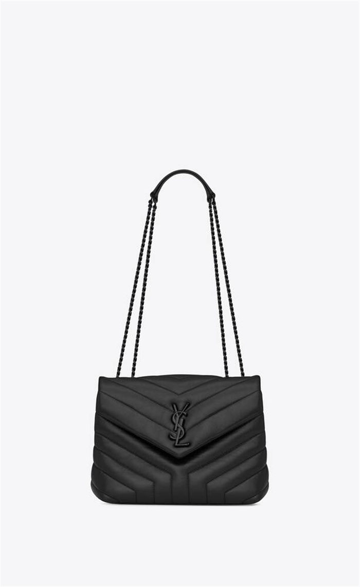 LOULOU SMALL IN MATELASSÉ “Y” LEATHER Black High