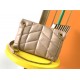 LOULOU PUFFER SMALL BAG IN QUILTED LAMBSKIN Gold-Tone Dark Beige High