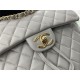 Chanel Medium Backpack Lambskin 91121 Gold-Metal Grey High