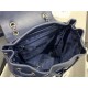 Chanel Medium Backpack Lambskin 91121 Silver-Metal Navy High