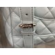 Chanel Medium Backpack Lambskin 91121 Silver-Metal Blue High