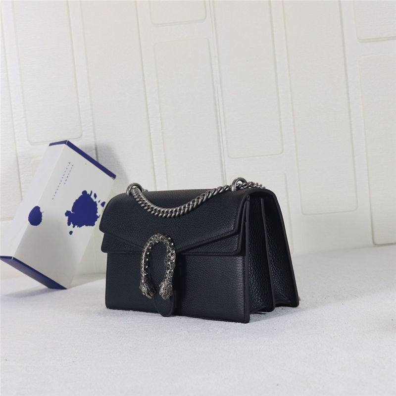 DIONYSUS GG SMALL SHOULDER BAG 400249 Leather black high