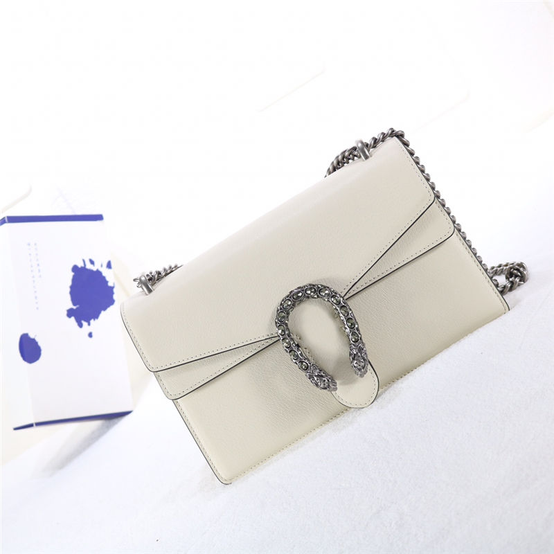 DIONYSUS GG SMALL SHOULDER BAG 400249 Leather white high