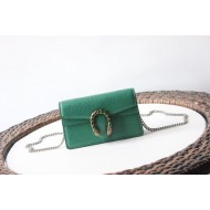 Dionysus super mini leather bag 476432 green high