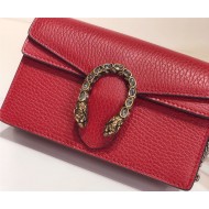 Dionysus super mini leather bag 476432 red high