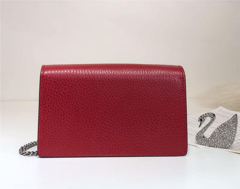 Dionysus super mini leather bag 476432 red high