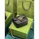 GG MARMONT MINI SHOULDER BAG 739682 Leather Black high