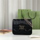 GUCCI DECO MINI SHOULDER BAG 741457 Leather Black High