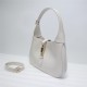 Jackie 1961 small hobo bag white leather high