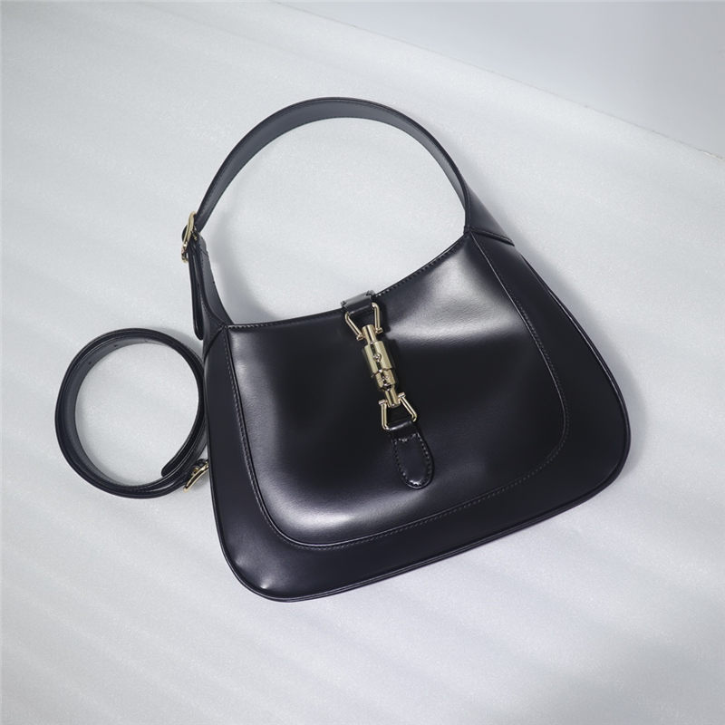 Jackie 1961 small hobo bag black leather high