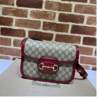 Gucci Horsebit 1955 shoulder bag 602204 GG Supreme canvas Red high