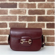 Gucci Horsebit 1955 shoulder bag 602204 Burgundy leather high