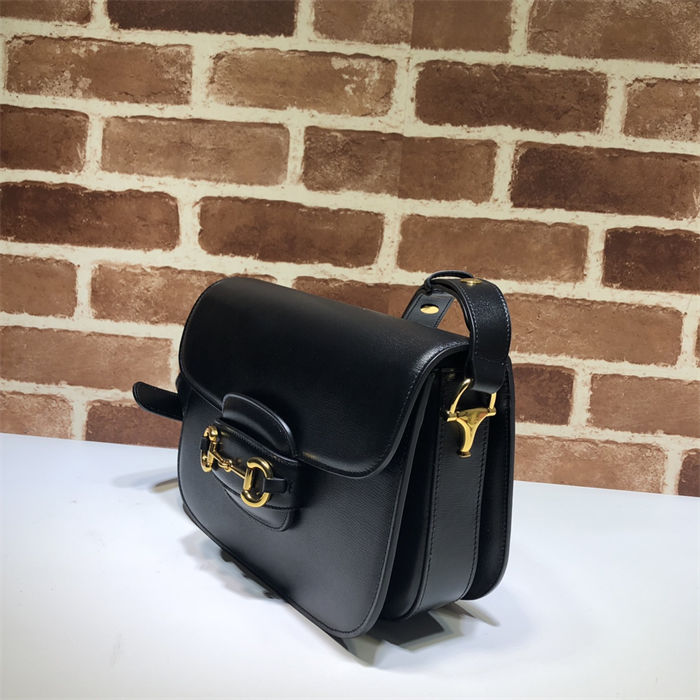 Gucci Horsebit 1955 shoulder bag 602204 black leather high