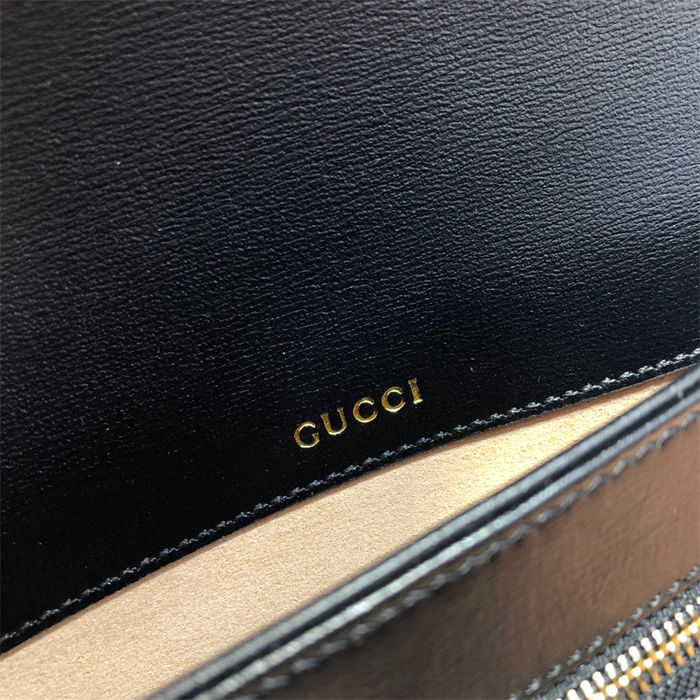 Gucci Horsebit 1955 shoulder bag 602204 black leather high