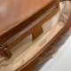 GG Marmont small matelassé shoulder bag brown leather high