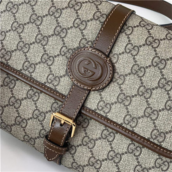 GG MESSENGER BAG WITH INTERLOCKING G 745679 High