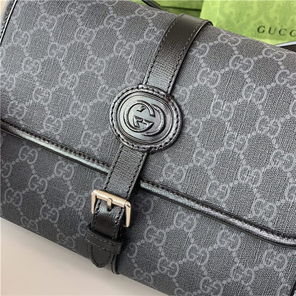 GG MESSENGER BAG WITH INTERLOCKING G 745679 High