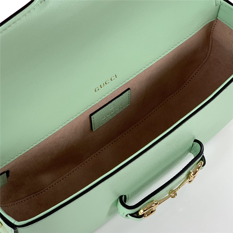 GUCCI HORSEBIT 1955 SMALL SHOULDER BAG 735178 Green High