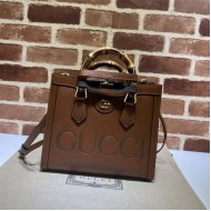 Gucci Diana small tote bag 660195 Brown High