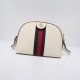 Ophidia small shoulder bag white leather high