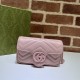 GG MARMONT MATELASSÉ SUPER MINI BAG 476433 Pink High