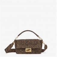 BAGUETTE Jacquard fabric interlace bag High