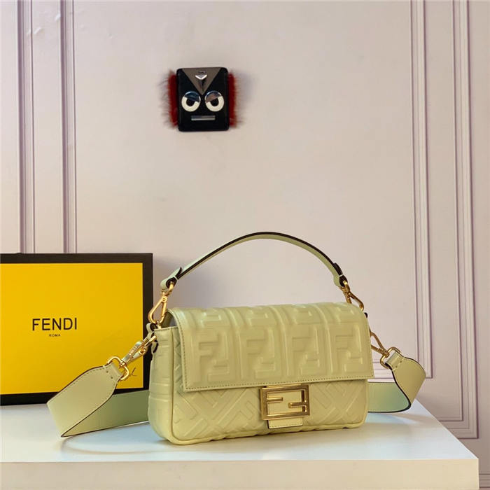 BAGUETTE leather bag yellow High