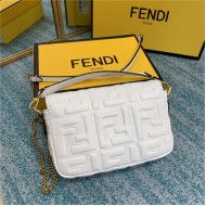 MINI BAGUETTE leather bag White High