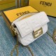 MINI BAGUETTE leather bag White High