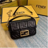 MINI BAGUETTE leather bag black High