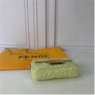 MINI BAGUETTE leather bag green High