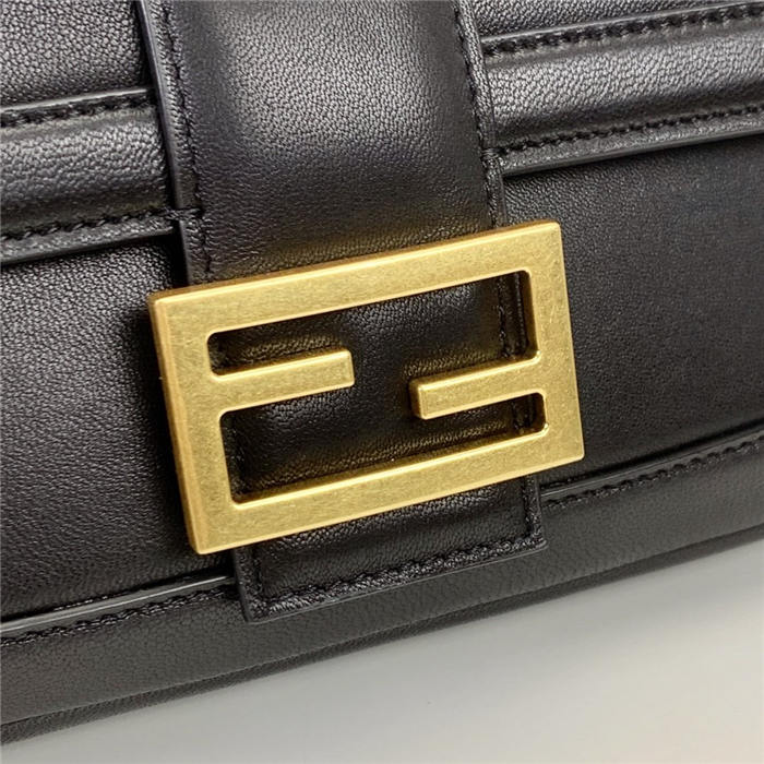 BAGUETTE CHAIN nappa leather bag Black High