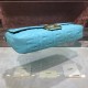 LARGE BAGUETTE leather bag blue High