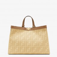 PEEKABOO X-TOTE canvas bag Beige High