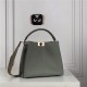 PEEKABOO X-LITE MEDIUM Cuoio Romano leather bag Gray High