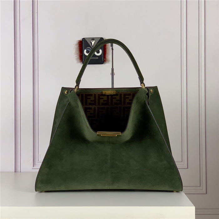 PEEKABOO X-LITE LARGE leather bag Green High