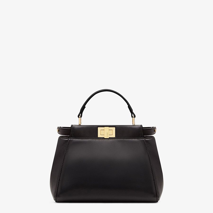 PEEKABOO ICONIC MINI leather bag Black High