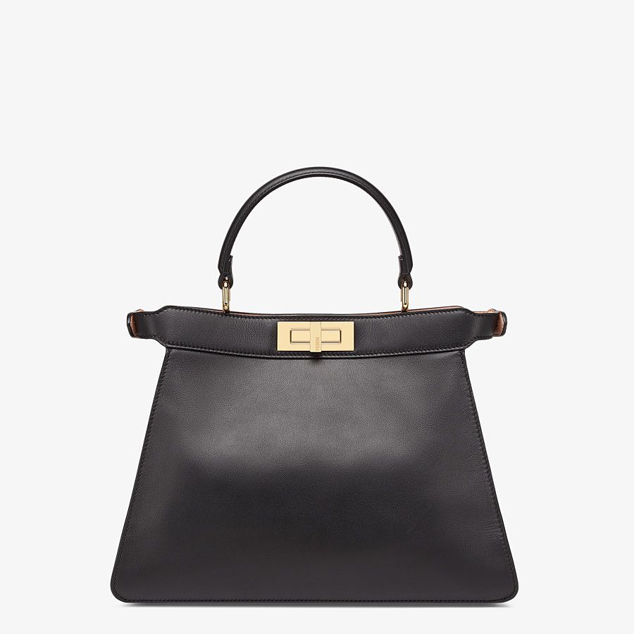 PEEKABOO ISEEU MEDIUM leather bag Black High