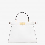 PEEKABOO ISEEU MEDIUM leather bag White High