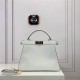 PEEKABOO ISEEU MEDIUM leather bag White High