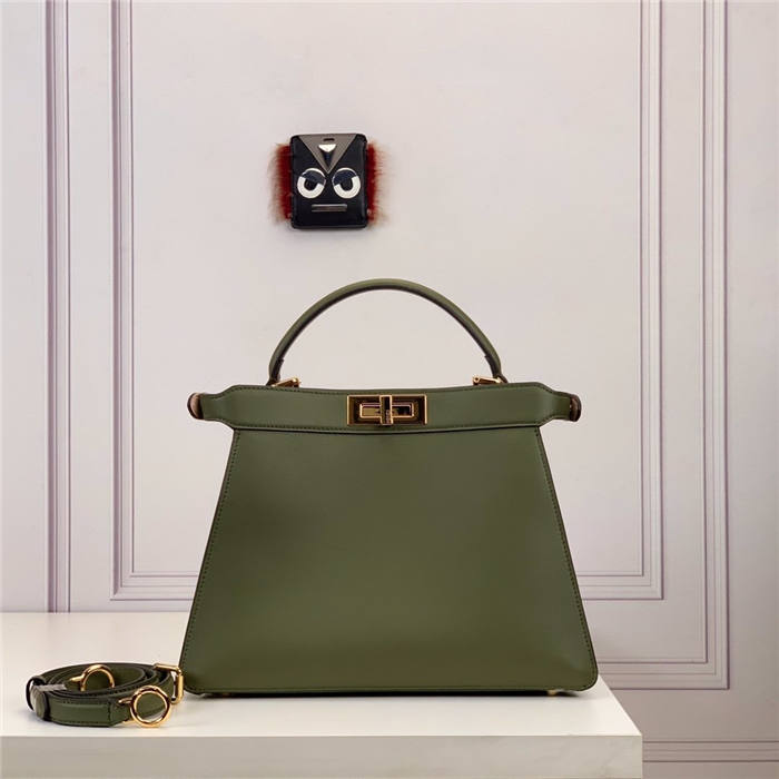 PEEKABOO ISEEU MEDIUM leather bag Green High