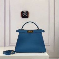 PEEKABOO ISEEU MEDIUM leather bag Blue High