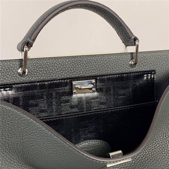 PEEKABOO ICONIC ESSENTIAL calfskin bag Gray High